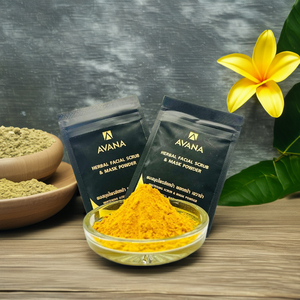 Mascarilla en Polvo Herbal de Cúrcuma Orgánica Avana, Exfoliante Cristalizado, para Piel Grasa, Antiarrugas, Iluminadora, Cuidado Corporal, Facial y del Cuello, Ideal para Viajes - Product Image 3