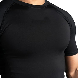 Men's Quick Dry Skinny Fit Crew Neck Compression T-Shirt Short Sleeve Rash Guard Workout Training Gym Clothing Running - Product Image 2