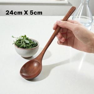 Wooden <b>Spoon</b> Set Teak Style Soup Ladle Long Handle <b>Serving</b> <b>Spoon</b> Kitchen Cooking Utensils - Product Image 5