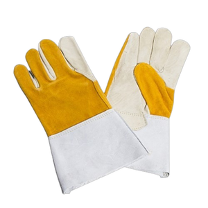 Gants de sécurité en cuir de vachette résistant à la chaleur et à l'abrasion, longs, pour le soudage, adaptés aux environnements à haute température - Product Image 3