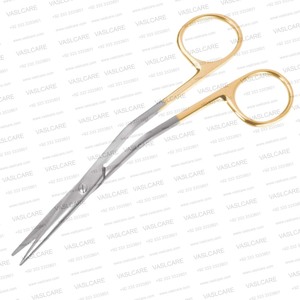 Ciseaux chirurgicaux Fomon Onyx 14 cm en carbure de tungstène à lame dentelée pour rhinoplastie, chirurgie plastique et dissection de précision - Product Image 2