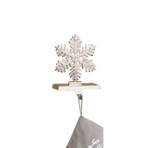 Support de chaussette de Noël en métal écologique Bold Blossom Golden Nutcracker avec base en marbre, ornement décoratif de fête - Product Image 4