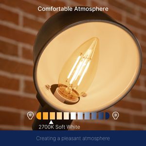 Lampadine LED Dimmerabili Equivalenti a Candela da 60W Certificato UL, Attacco E26, Luce Bianca Calda 2700K, Confezione da 6 - Product Image 5