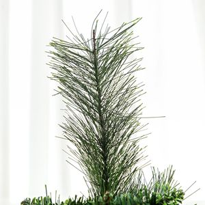 Albero di Natale Artificiale Alto a Forma di Matita con Rami ad Apertura Automatica, Base in Acciaio, Aghi di Pino Verdi - Decorazione Natalizia - Product Image 2