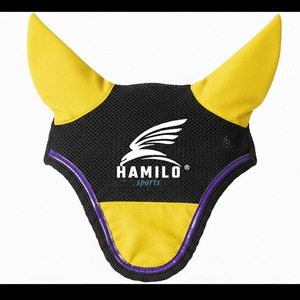 Masque anti-mouches pour chevaux de haute qualité avec protection UV, confortable, respirant, élastique, avec oreilles protégées et couvre-yeux en maille - Product Image 4