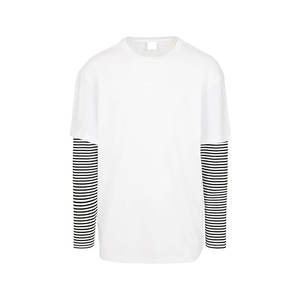 เสื้อยืดคอตตอนสองชั้นดีไซน์ใหม่สำหรับผู้ชาย เนื้อผ้าระบายอากาศได้ดี ทรงหลวมใส่สบาย เหมาะสำหรับใส่ทุกวัน ราคาประหยัด - Product Image 1