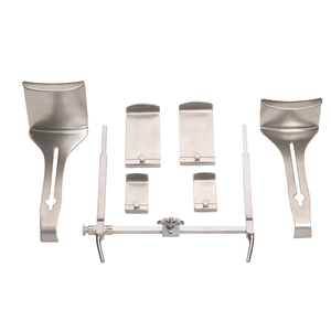 Set di Divaricatori Addominali Manuali <span class=keywords><strong>Goligher</strong></span>, Lame Centrali e Laterali Complete in Acciaio Inossidabile, Strumento Chirurgico di Alta Qualità per Chirurgia Generale - Product Image 6