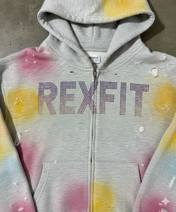 Sudadera con Capucha Extra Grande de Felpa 100% Algodón, Efecto Desteñido, con Cierre, Logotipo Personalizado con Serigrafía, Colores Sólidos, Sudadera con el Mejor Material - Product Image 5