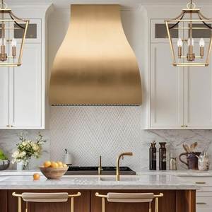Handcrafted Brass Range Hood Featuring Timeless Design Superior Ventilation Premium Finish For Contemporary Kitchens - Product Image 5