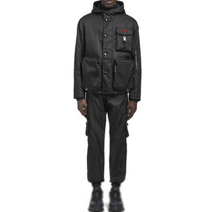 Services OEM, vente en gros de vestes cargo à col montant avec patchs en toile brodés sur mesure, grandes tailles pour un usage décontracté - Product Image 5