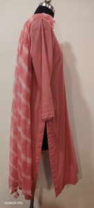Pink Modest Abaya <b>Dress</b> <b>Long</b> Sleeve Embroidered Muslim Evening <b>Dress</b> Loose Fit <b>for</b> <b>Eid</b> Ramadan - Product Image 5