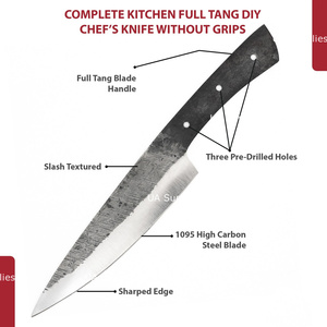 Cuchilla de Cocina de Acero al Carbono Forjada a Mano, OEM ODM Personalizable, Punta Caída, 0.5mm de Grosor, Venta al por Mayor Directa de Fábrica - Product Image 3