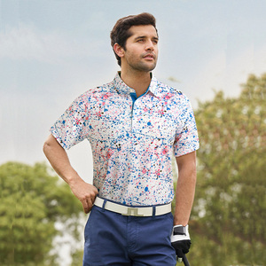 Camiseta de Polo de Golf para Hombre con Estampado Personalizado OEM y ODM, Impresión Digital, Mezcla de Poliéster con Spandex, Camiseta de Polo de Golf Masculina - Product Image 4
