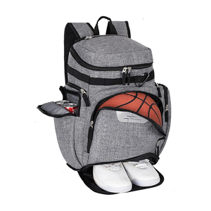 Sac à dos de sport personnalisé avec compartiment pour ballon de basket, poche à chaussures, matériau 1680D, capacité 50-70L pour activités de plein air - Product Image 1