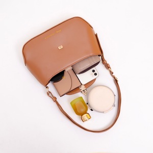 Sac à fermeture éclair portable en cuir synthétique microfibre Hody LAYNA, grande capacité, poignée souple, tendance, pour l'école, vente en gros - Product Image 2