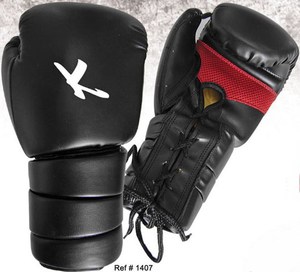 Gants de boxe en cuir PU imperméable avec logo personnalisé pour l'entraînement au Muay Thai, 10 oz et 16 oz - Product Image 6
