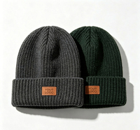 Chapeau en tricot jacquard avec logo personnalisé, style streetwear unisexe, chaud, pour le skateboard, la rue, la mode hip-hop