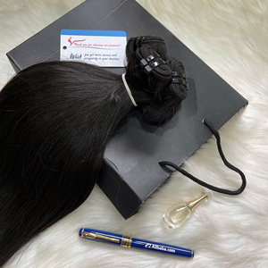 ผมต่อเวียดนามแบบตรงชนิด Super Double Drawn ขายดีที่สุด พร้อมส่ง คุณภาพสูง - Product Image 5