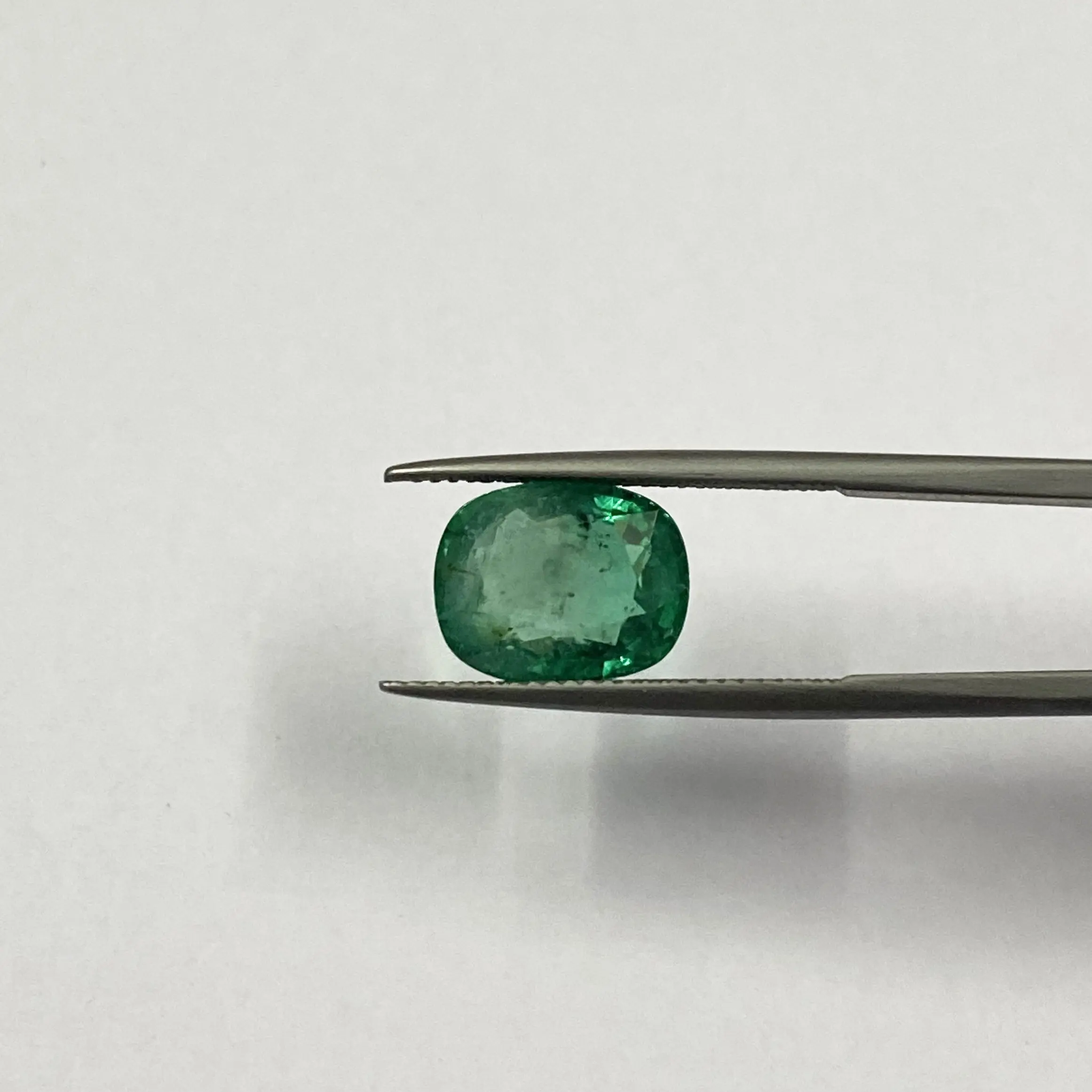 Ready To Ship Good Quality Certified Natural Zambian Emerald Cushion Cut High Luster Gemstone For Ring At Wholesale Price