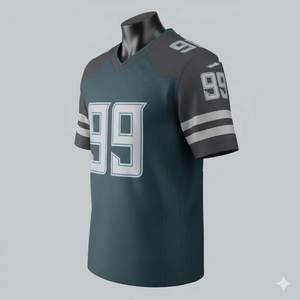 Jersey de Fútbol Americano Corto y Transpirable, Estilo Nuevo, Unisex, Personalizable con Nombres de Equipos y Colores, Tallas Variadas, Venta al Por Mayor, Económico - Product Image 2