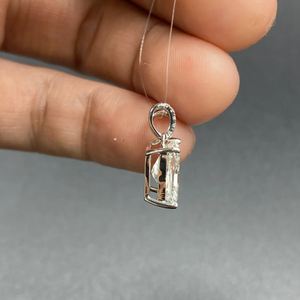 Collar de Lujo con Colgante de Diamante Cultivado en Laboratorio, Corte Radiante de 5ct, Platino PT950, E VS1, CVD, Solitario, Directo de Fábrica, para Mujer - Product Image 5