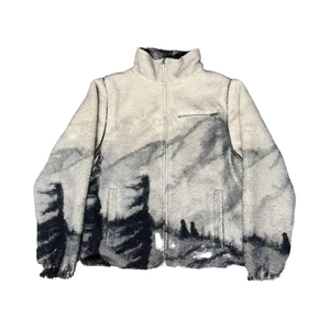 Men's Luxury Custom High Quality Sherpa <b>Jacket</b> Reversible Warm <b>Fleece</b> Custom Logo <b>Thick</b> Cotton Casual Sherpa <b>Jacket</b> for Men's - Product Image 1
