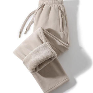 Pantalones Deportivos Extra Grandes de Alta Calidad para Hombre, Cintura Personalizable, Frente Plano, Cintura Elástica, Pantalones de Hombre con Tela de Lana - Product Image 4