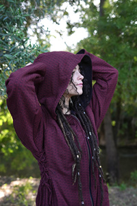 เสื้อแจ็คเก็ตมีฮู้ด ลายเรขาคณิตศักดิ์สิทธิ์ เสื้อคลุมสไตล์เอลฟ์ สำหรับฤดูใบไม้ร่วงและฤดูหนาว เสื้อผ้าสำหรับเทศกาล สไตล์โบโฮ  เสื้อคลุมสำหรับกิจกรรมทางจิตวิญญาณ - Product Image 2