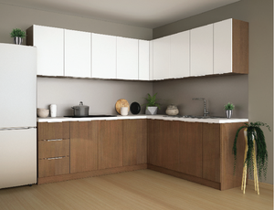 Muebles de Cocina Modernos y Ecológicos de Aglomerado y Madera Contrachapada para Hotel y Hogar, Duraderos, de Vietnam, Armarios de Cocina de MDF para Apartamento, Montaje en Pared, 5 Unidades - Product Image 5