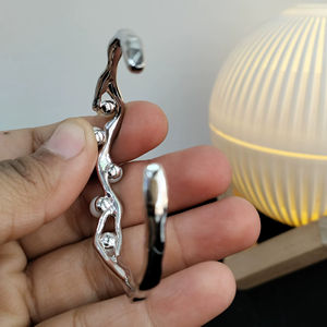 Freshwater Pearl AD <b>Bracelet</b> Gold Plated American Diamond Pearl <b>Bracelet</b> Wholesale Manufacturer - Product Image 4