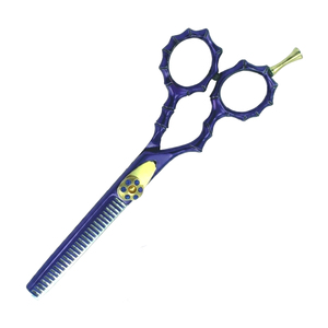 Premium Purple Hairdressing Thinning Scissors Stainless Steel Texturizing <b>Shears</b> Professional Barber <b>Tool</b> Made In Pakistan - Product Image 4