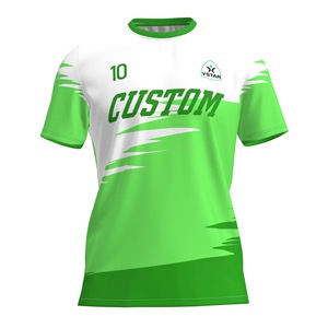 ชุดยูนิฟอร์มฟุตบอลผู้ใหญ่แบบขายส่ง พิมพ์ลายดิจิทัลใหม่ ผ้าโพลีเอสเตอร์ 100% ระบายอากาศ แห้งเร็ว ป้องกันแบคทีเรีย แบบไม่มีแขน - Product Image 1