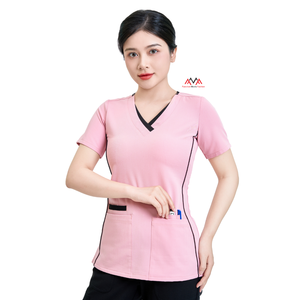 ชุดยูนิฟอร์มสำหรับขัดทางการแพทย์หลากสีสำหรับผู้หญิงชุดเสื้อผ้าในโรงพยาบาลมีโลโก้สำหรับทันตกรรมร้านทำผมผู้ผลิตสินค้าขายดี - Product Image 1