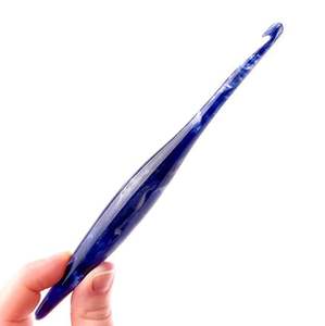 Aguja de Ganchillo Ergonómica de Resina Suave y Ecológica, Diseño Aerodinámico, Agarre Suave, 15 cm, 3 mm, Juego de Ganchillos de Color Personalizado - Product Image 3