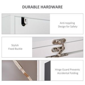 Wall-Mounted Computer Desk Cabinet for Enhanced Workspace Organization - Product Image 6