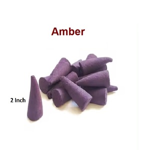 กรวยกำยานอำพันธรรมชาติขายส่งจากกรวยธูปแบรนด์ที่ดีที่สุด (สีม่วง) - Product Image 1