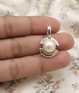 Colgante de Plata de Ley 925 con Perla de Agua Dulce, Chapado en Oro Rosa, Joyería de Lujo Hecha a Mano con Gema de Concha, Regalo para Fiestas y Eventos - Product Image 5