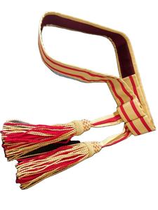 Longue ceinture en tissu de soie lavable et écologique de la marque D-TEXUNI pour robes, garniture à franges, vêtement tissé - Product Image 2