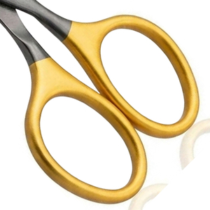 Custom Logo Cuticle <b>Scissors</b> Golden Black Stainless Steel Multi-purpose Beauty Tool for Adults Sharp Tip for Nose Hair Trimming - Product Image 4
