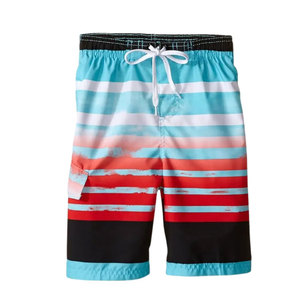 Best Quality Beach Swimming <b>Shorts</b> Boys Fashionable Latest Design Pattern Pockets XS 6XL Breathable <b>Polyester</b> Washed - Product Image 1