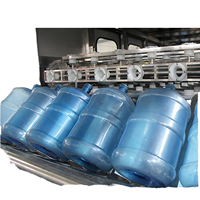 Unité automatique de rinçage, remplissage et bouchage d'eau pure de 5 gallons pour machine d'embouteillage de grandes bouteilles