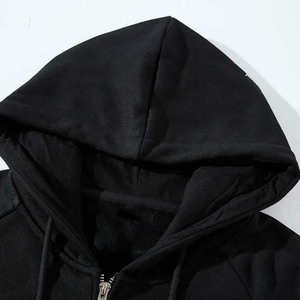 Sudadera con capucha personalizada Y2K con gráfico de murciélago y pedrería, estilo oversize, streetwear, Harajuku, hip hop, gótica, negra, unisex. - Product Image 2