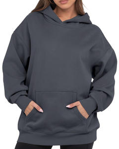 Sudaderas con capucha de mezcla de algodón para mujer, estilo limpio, diseño simple, material de algodón suave, ajuste cómodo, mangas largas, perfectas para el uso diario. - Product Image 1