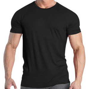 Men's Olive Green Slim Fit Short Sleeve Cotton T-Shirt Breathable Casual O-Neck Jersey Knitted Solid Color - Product Image 2