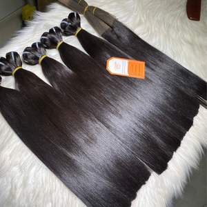 Precio al por mayor 100% Extensiones de cabello vietnamita crudo Color natural Hueso recto Cutícula alineada Trama Paquetes de cabello - Product Image 3