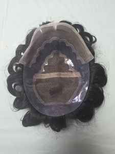 Perruque en cheveux humains vierges Taz Hair BD, modèle Bollywood, prothèse capillaire indienne douce pour hommes, toupet Remy - Product Image 4