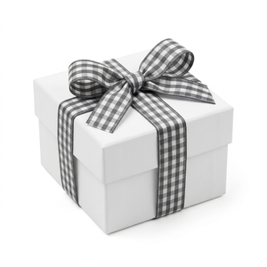 Ruban gros-grain à carreaux gris et blanc de 15 mm de Neelkamal Industries, vente en gros pour emballages cadeaux élégants, nœuds pour cheveux, fournitures de bricolage - Product Image 3