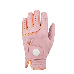 ถุงมือหนังแกะ Cabretta สำหรับกอล์ฟ มือซ้าย สัมผัสนุ่ม ช่องนิ้วแบบพิเศษ รับผลิตแบบ OEM ODM แบรนด์ส่วนตัว ผู้ผลิตอุปกรณ์กีฬา ปั่นจักรยาน กิจกรรมกลางแจ้ง - Product Image 1