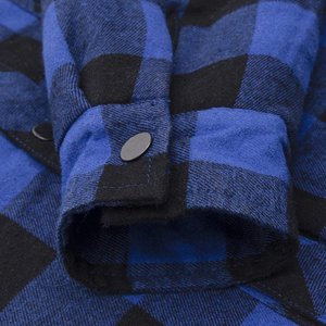 Sweat-shirts en flanelle bleu hiver pour hommes, 100% coton, respirants, vente en gros, prix bas - Product Image 4