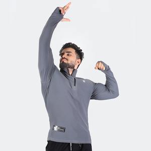 Camiseta Deportiva Premium de Manga Larga con Media Cremallera, Transpirable y de Alto Rendimiento para Gimnasio - Product Image 6